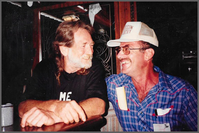 Willie Nelson and Herb Sudzin